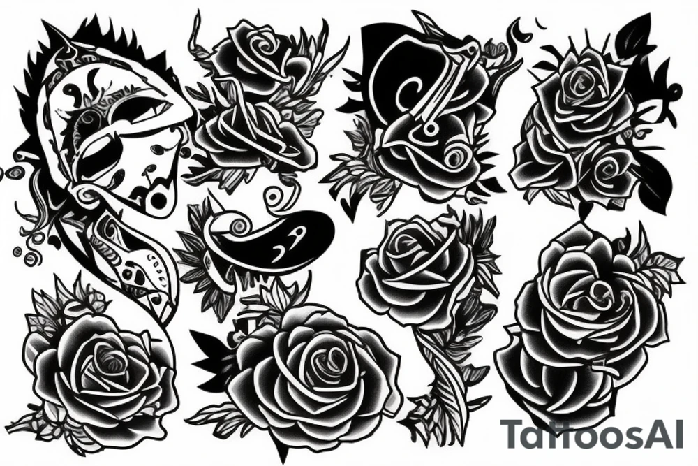 Big bro and lil sisters tattoo idea