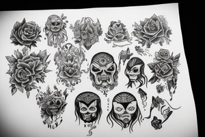 Big bro and lil sisters tattoo idea