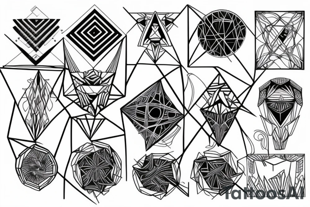 Geometric tattoo idea