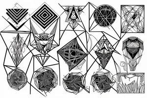Geometric tattoo idea