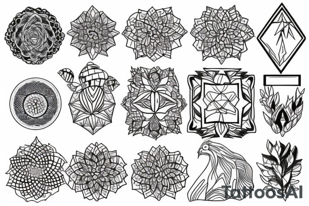 Nature and travel tattoo idea