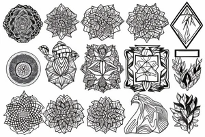 Nature and travel tattoo idea