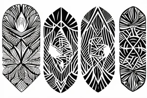 Nature and travel tattoo idea