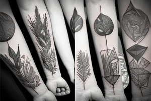 Nature and travel tattoo idea
