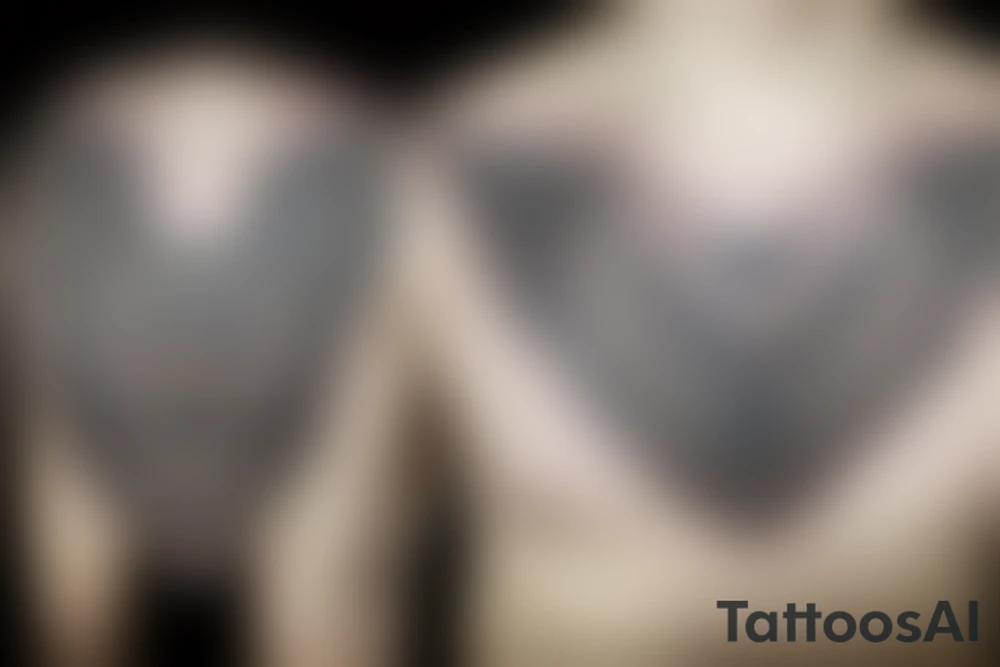 Owl dragon eyes wings tattoo idea