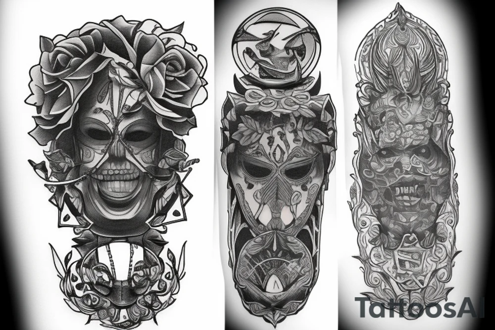 man walk tattoo idea