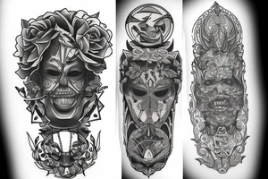 man walk tattoo idea