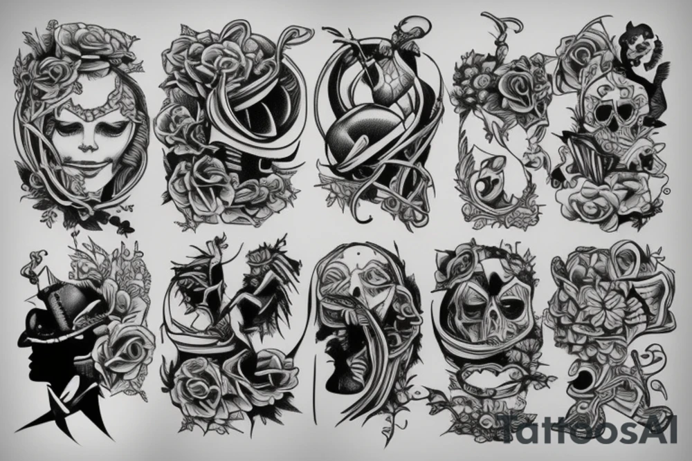 man walk tattoo idea