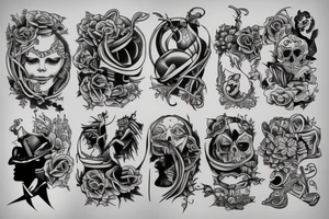 man walk tattoo idea
