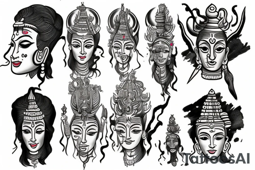 Mahadev tattoo idea