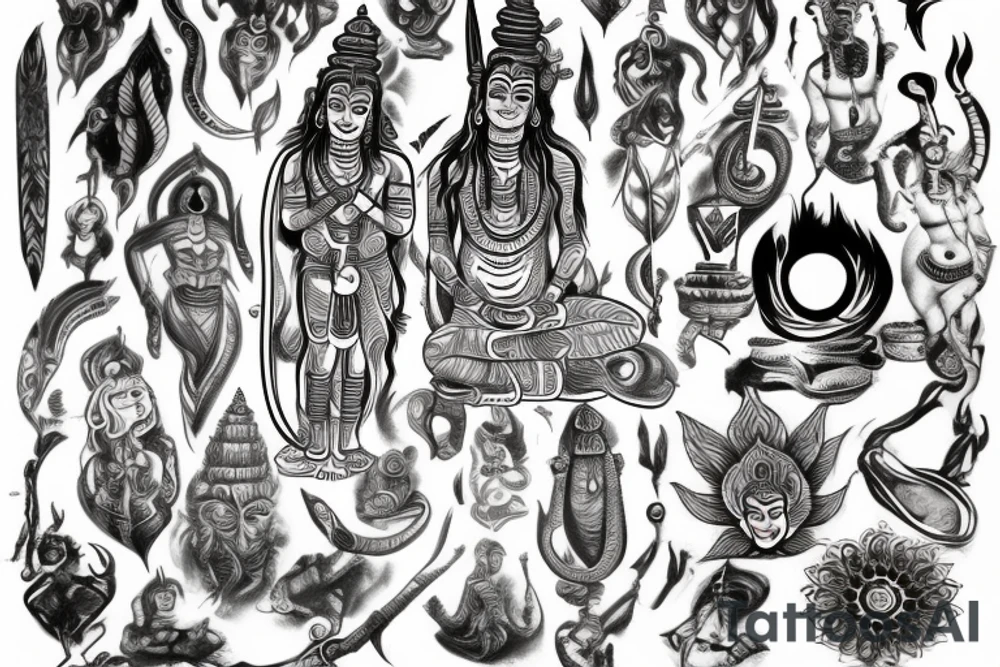 Mahadev tattoo idea