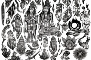 Mahadev tattoo idea