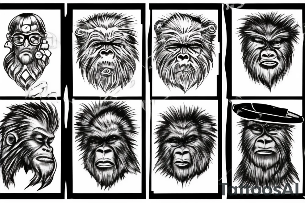 Sasquatch tattoo idea