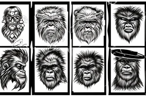 Sasquatch tattoo idea