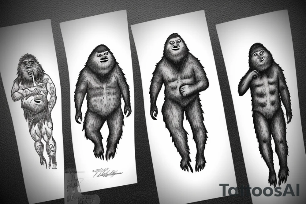 Sasquatch tattoo idea
