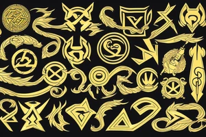 Golden Order symbol tattoo idea