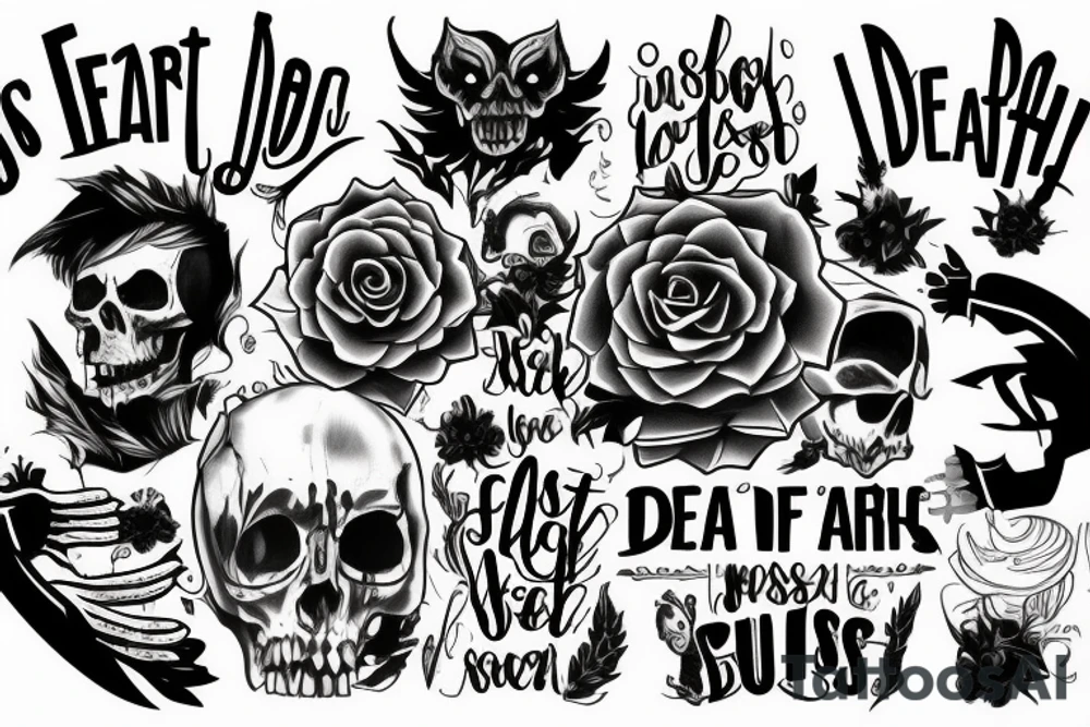 i fear no death. I just have unfinished buisness. tattoo idea