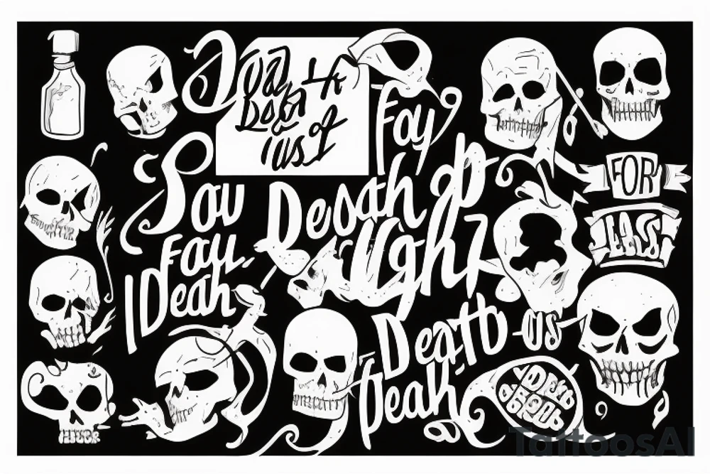 i fear no death. I just have unfinished buisness. tattoo idea