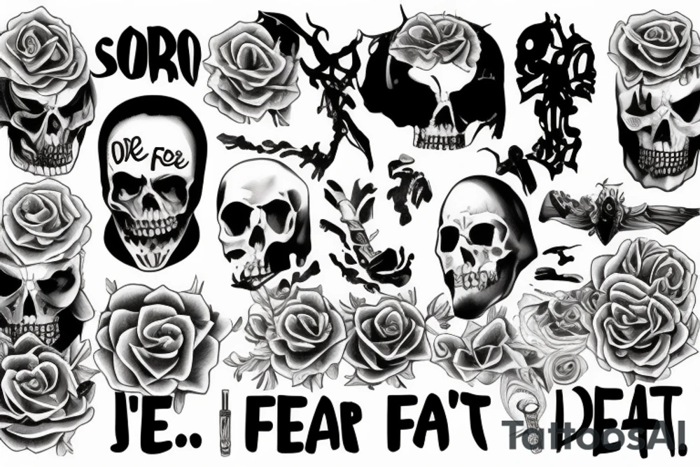 i fear no death. I just have unfinished buisness. tattoo idea