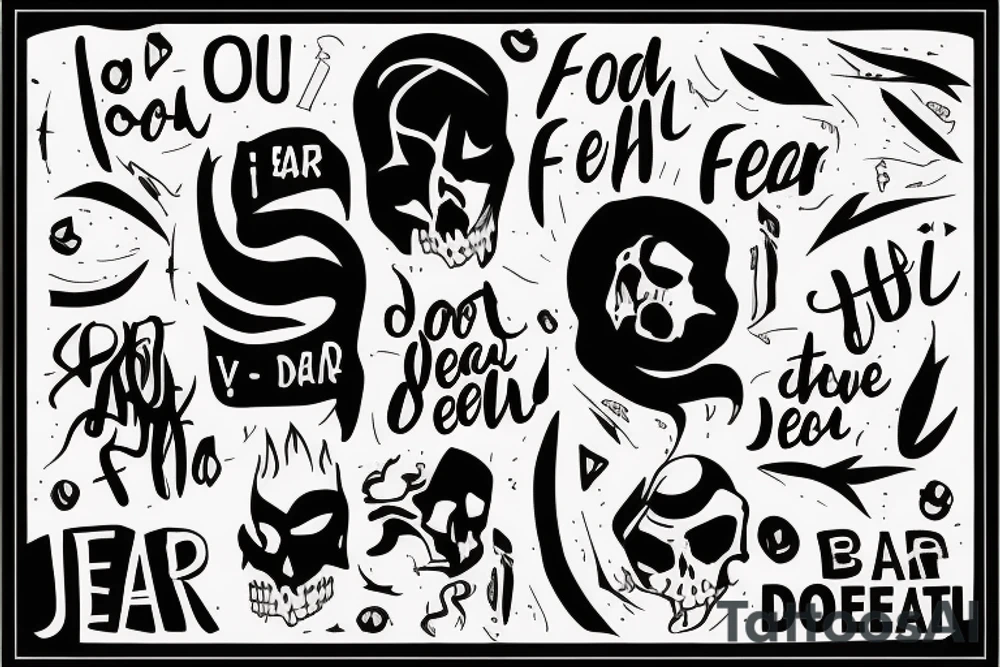 i fear no death. I just have unfinished buisness. tattoo idea