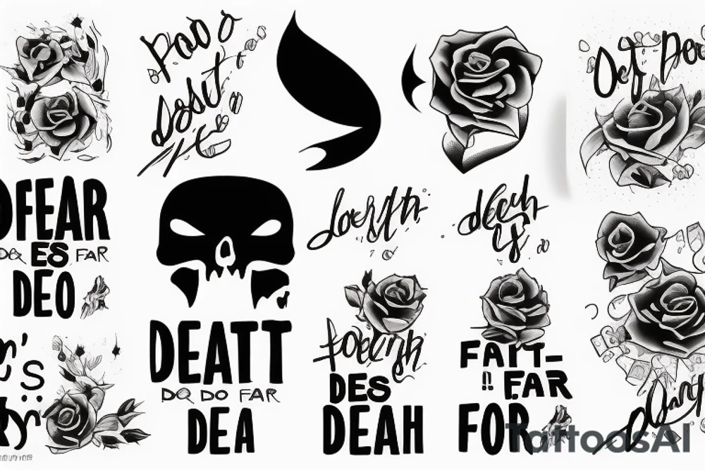 i fear no death. I just have unfinished buisness. tattoo idea