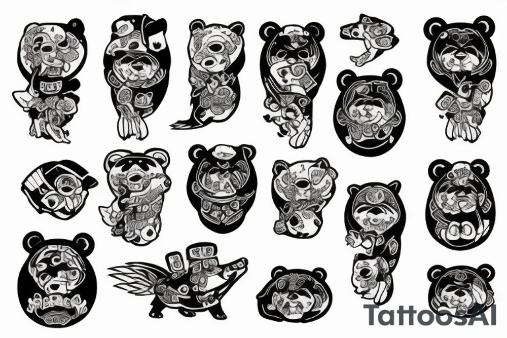 mighty bear tattoo idea