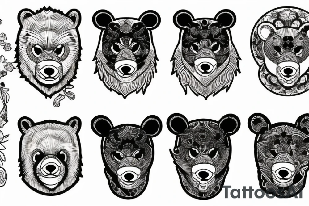mighty bear tattoo idea
