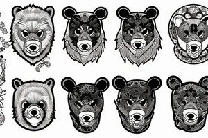mighty bear tattoo idea