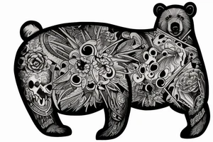 mighty bear tattoo idea