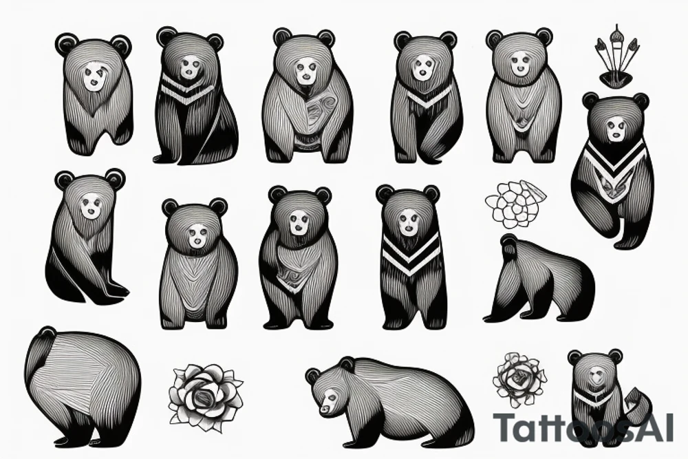 bear tattoo idea
