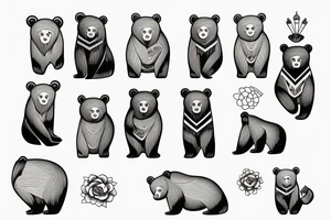 bear tattoo idea