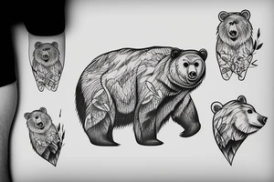 bear tattoo idea
