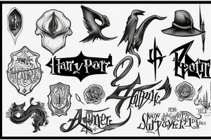 name omar with anything related to harry potter tattoo idea