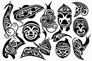 Someone dancing on a rave party tattoo idea