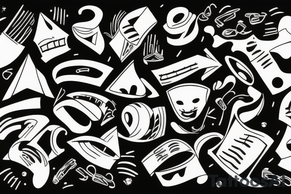 Someone dancing on a party tattoo idea
