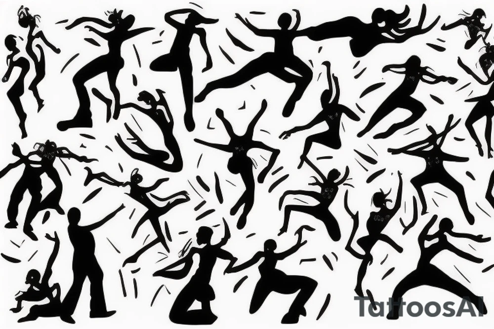 Someone dancing on a rave tattoo idea