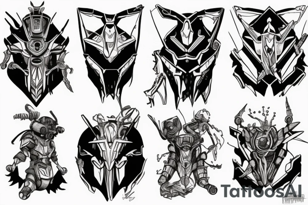 battle armor, fighting giant ants on a sand planet tattoo idea