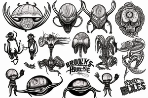 Brooklyn bridge aliens tattoo idea