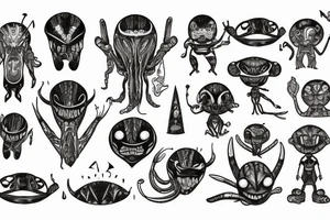 Brooklyn bridge aliens tattoo idea