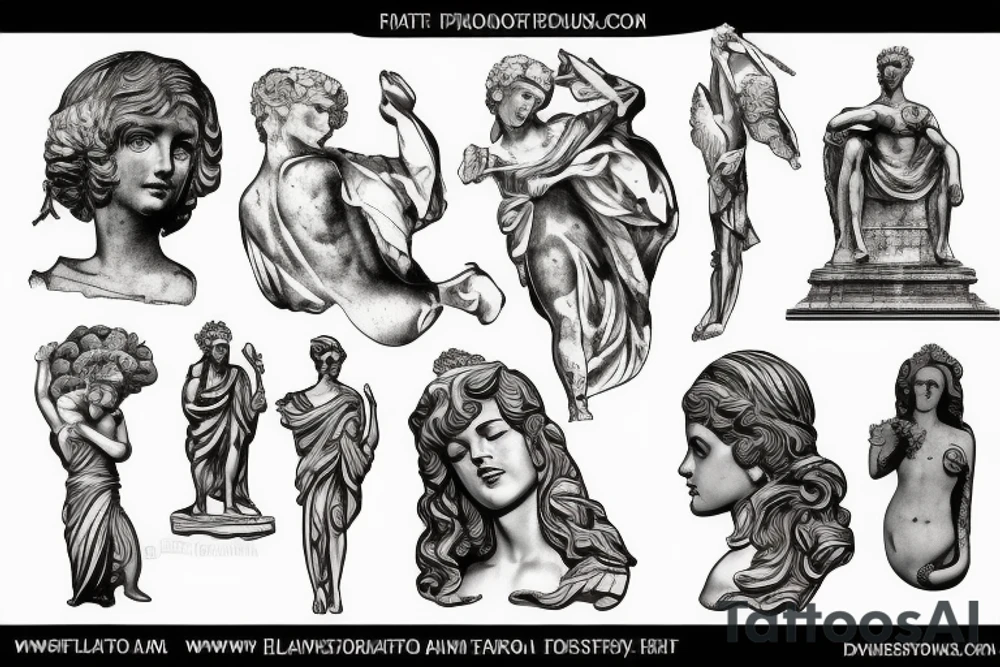 Rome statue tattoo idea