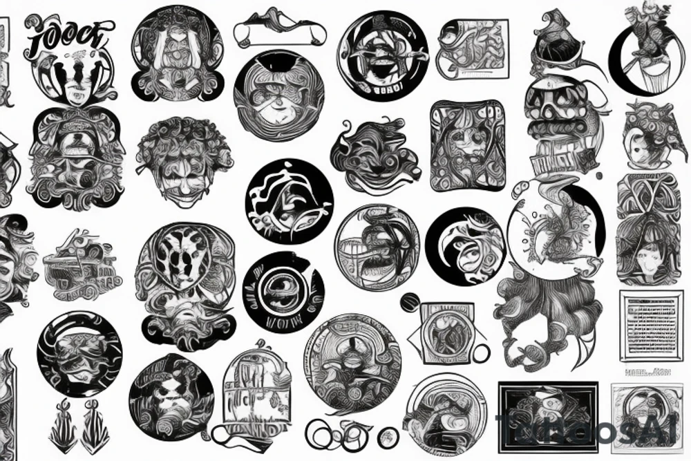 fools journey, circle tattoo idea