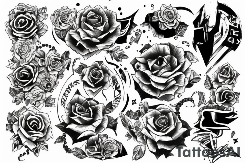 Victory gold tattoo idea