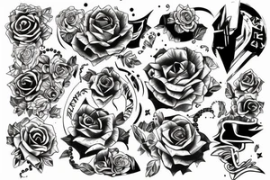 Victory gold tattoo idea