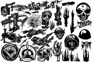 Apocalyptic wasteland tattoo idea