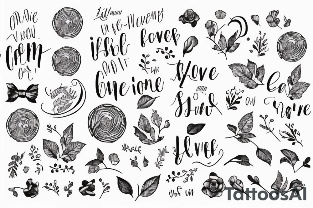 cursive 
Lonnie<3 tattoo idea