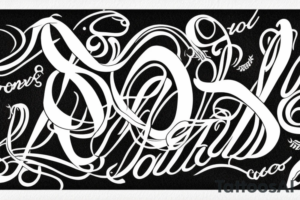 cursive 
Lonnie tattoo idea