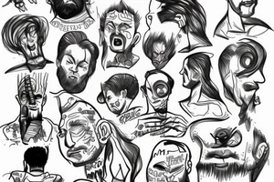 Depressed man trying to figure out looks stressd tattoo idea