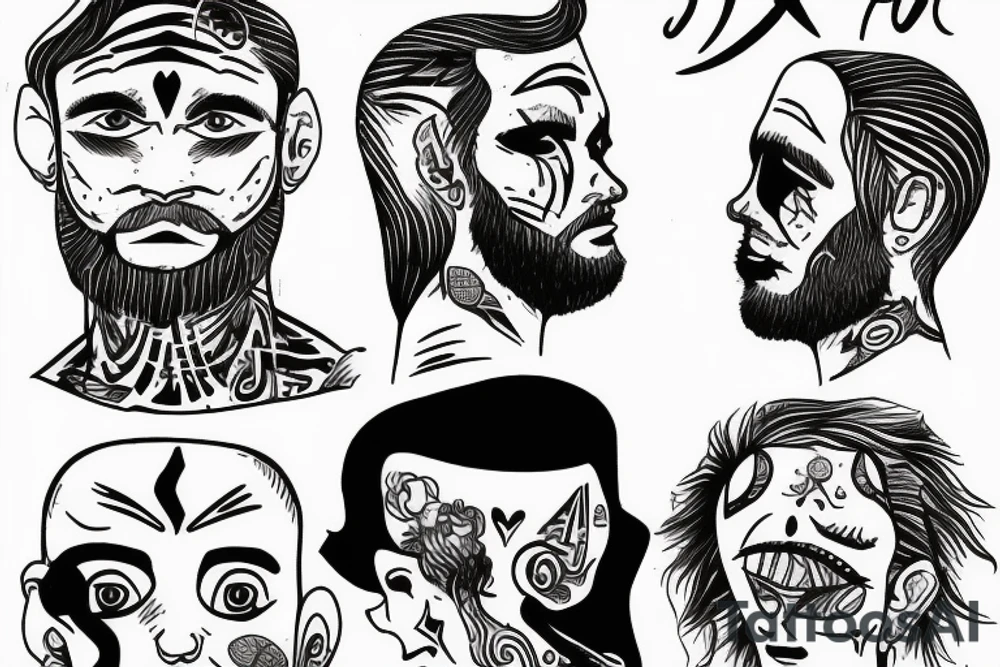 Depressed man trying to figure out looks stressd tattoo idea Depressed man trying to figure out looks stressd tattoo idea