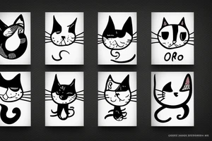 Depressed cat tattoo idea