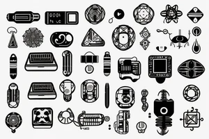 Microcontroller with neural network tattoo idea